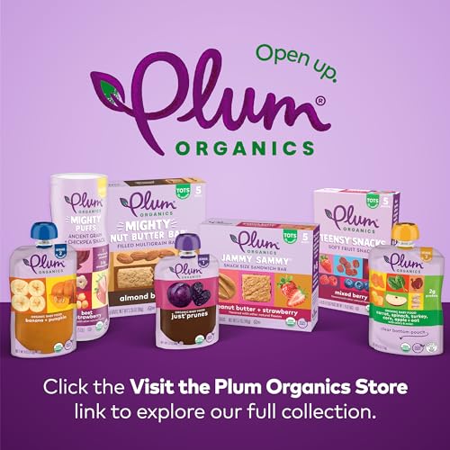Plum Organics Stage 4 Variety Pack – Toddler’s Taste Adventure & Sunrise Pack – Mighty 4 & Mighty Morning Organic Fruit & Veggie Pouches – 4 oz Pouch, Pack of 18 (Amazon Exclusive)