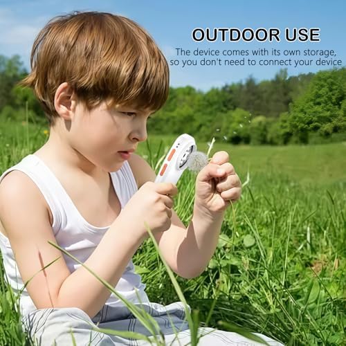 Handheld Digital Microscope with Light,Portable Handheld Magnifying Glass for Kids,2.0 Inch IPS Color Scree,500x Magnification, 8 Adjustable LED Lights, Compatible with PC Windows, Mac OS