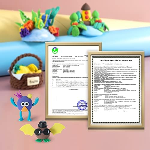 Air Dry Clay 42 Colors, Modeling Clay for Kids, DIY Model Magic Clay, Molding Clay Kit with Sculpting Tools, Non-Sticky Soft and Super Light, Arts and Crafts Gift for Boys Girls Kids.