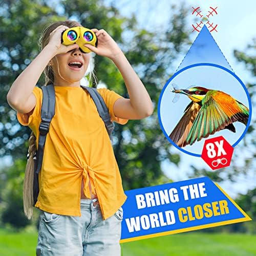 LET'S GO! Binocular for Kids, Compact High Resolution Shockproof Binoculars