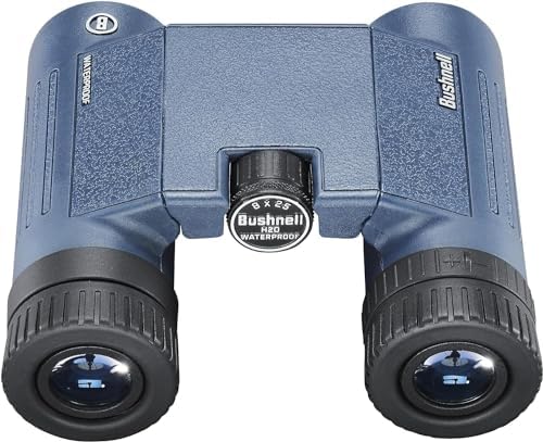 Bushnell H2O 8x25 Binoculars for Bird Watching – Compact and Waterproof with BaK-4 Prisms & Multi-Coated Optics – Lightweight for Hiking, Travel & Wildlife Viewing