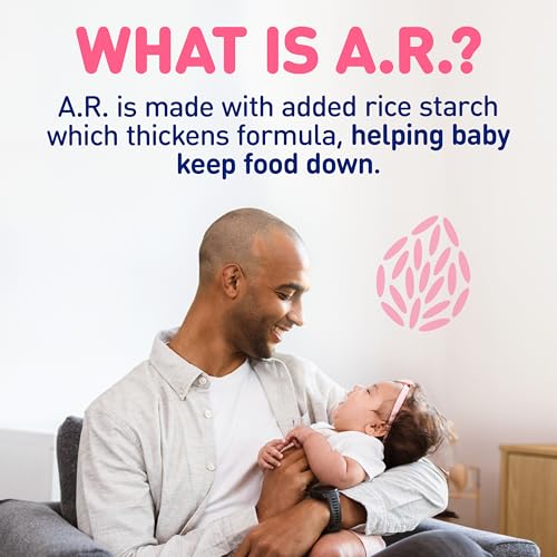 Enfamil A.R. Baby Formula, Added Rice Starch Formula to Reduce Reflux & Spit-Up, DHA for Brain Development, Probiotics to Support Digestive & Immune Health, Baby Milk, 19.5 Oz