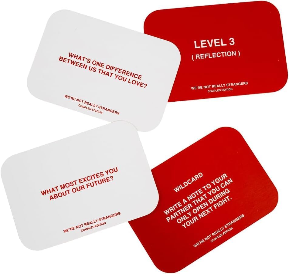 WE'RE NOT REALLY STRANGERS Couples Edition Card Game - 150 Conversation Cards for Couples - 2 Player Game for Memorable Date and Game Nights, Meaningful Games for Adults and Teens, Ages 15+, 2 Players