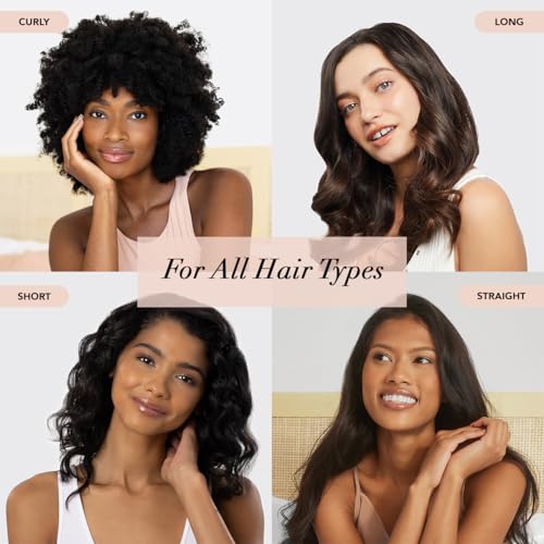 Kitsch Satin Heatless Hair Curler Set - Heatless Curls Overnight, Hair Rollers for Soft Curls & Frizz-Free Styling, No Heat Curlers To Sleep in, Curling Rod Headband with 2 Scrunchies - Marble