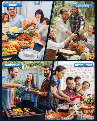 Rechargeable Electric Pepper and Salt Grinder Set, No Battery Needed, whit Gravity Sensing Switch and LED Light, One Hand Automatic Operation, Black 2 Pack