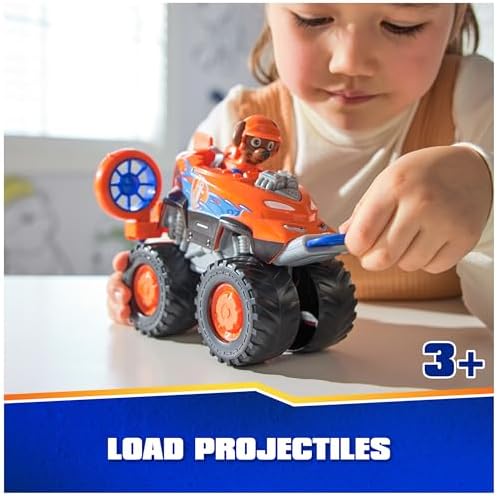 Paw Patrol: Rescue Wheels Zuma’s Hovercraft, Toy Truck with Projectile Launcher and Collectible Action Figure, Kids Toys for Boys & Girls Ages 3+