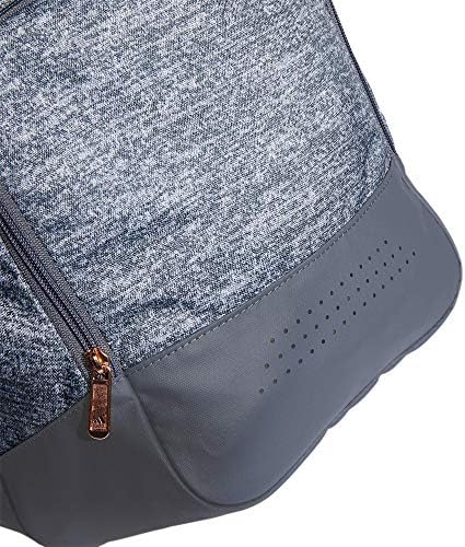 adidas Unisex Defender 4.0 Gym Duffel Bag for Men and Women, Jersey Onix Grey/Rose Gold/Onix Grey, Small (38L)