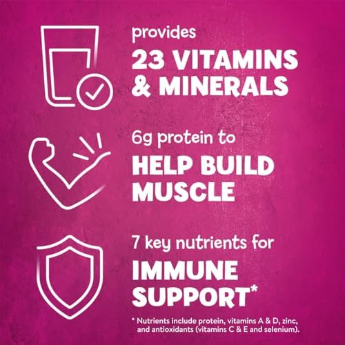 PediaSure Grow & Gain with Immune Support Shake Mix Powder, 23 Vitamins & Minerals, 6g Protein, Non-GMO, Gluten-Free, Vanilla, 14.1 oz Can, Pack of 3-24 servings