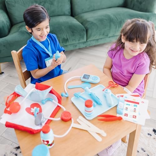Melissa & Doug Get Well Doctor’s Kit Play Set – 25 Toy Pieces - Doctor Role Play Set, Doctor Kit For Toddlers And Kids Ages 3+
