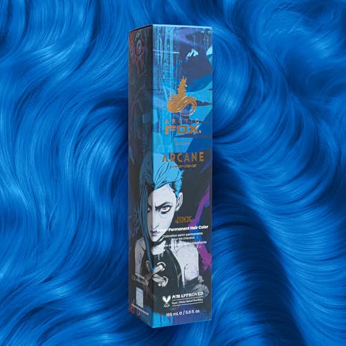 Arctic Fox x Arcane League of Legends Vegan and Cruelty Free Semi Permanent Hair Color Dye (5.6 Fl Oz, JINX)