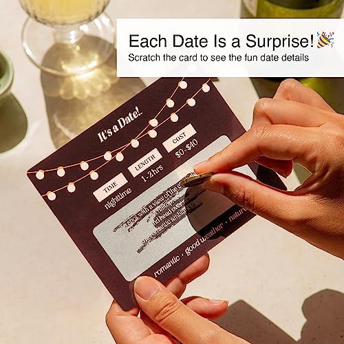 It's a Date!, 40 Fun and Romantic Scratch Off Date Night Ideas for Him, Her, Girlfriend, Boyfriend, Wife, Husband & Couples, for Men for Women