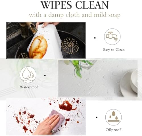 Beautysaid Shelf and Drawer Liner for Kitchen Cabinet, Non Adhesive Non Slip Shelf Paper Waterproof Washable Thickened for Dresser Pantry Shelve Bathroom Protector Liner(White,12 in x 20FT)