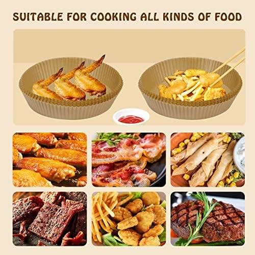 200 Pcs Air Fryer Liners - Disposable Parchment Paper Sheets for Ninja Air Fryer AF101 & AF150 XL