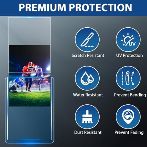 1000 Card Sleeves Top Loaders for Cards, Premium Toploaders for Cards, 3"x4" Baseball Card Protectors Hard Plastic, Hard Card Sleeves, Sports Trading Card Holder (500 Toploaders + 500 Penny Sleeve)