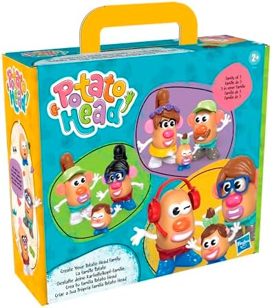 POTATO HEAD Create Your Family Set with 44 Parts and Pieces, Creative Toddler and Preschool Toys for 2 Year Old Girls and Boys and Up (Amazon Exclusive)