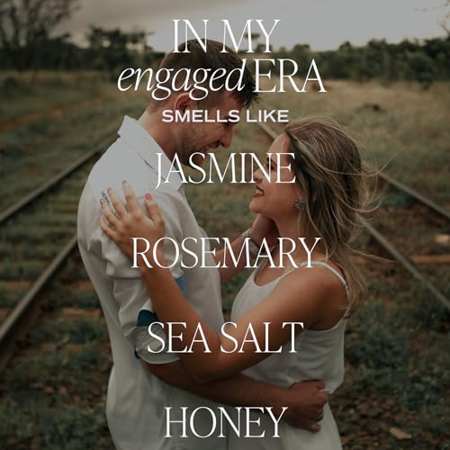 Sweet Water Decor In My Engaged Era Candle - Engagement and Bridal Shower Gifts for Her - 9 oz Soy Candle in Clear Jar with 40+ Hours Burn Time, Made in the USA