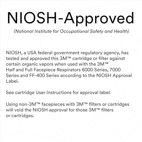 3M P100 Respirator Cartridge/Filter 60923, 1 Pair, NIOSH Approved, Helps Protect Against Organic Vapors, Acid Gases, and Particulates, Magenta, Yellow