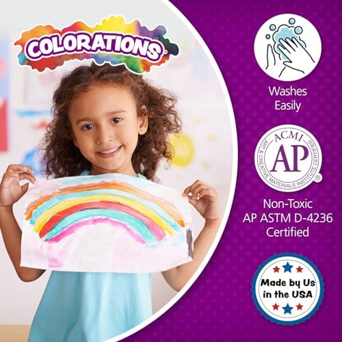 Colorations Paraben-Free Washable Tempera Paint for Kids - 1 Gallon Value Size, Vibrant Green. Non-Toxic and Made in the USA, Classroom Must Haves, Bulk Arts and Crafts Supplies