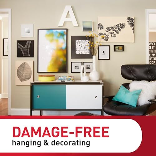 Command 15 lb & 10 lb Large and Medium Picture Hanging Strips 28 Assorted Pairs (56 Command Strips), Damage-Free Hanging Picture Hangers, Great for Home Decor, White Adhesive
