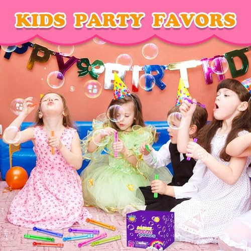Mini Small Bubbles Wands Toys Gifts Bulk for Kids 80 Pack-Bubble Party Favors Supplies for Toddlers, Bulk Non Candy Treats Goodie Prizes for Birthday Wedding Parade Throws Giveaways Handouts