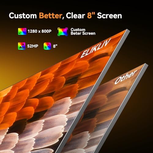 4K Digital Microscope, Elikliv EM4K 8" Coin Microscopes 2000x, 52MP HDMI Microscopes, Soldering Microscope for Adults, Micro scopes for Electronics Repair, 3840P UHD Video Micro socpe, 10" Stand, 64G