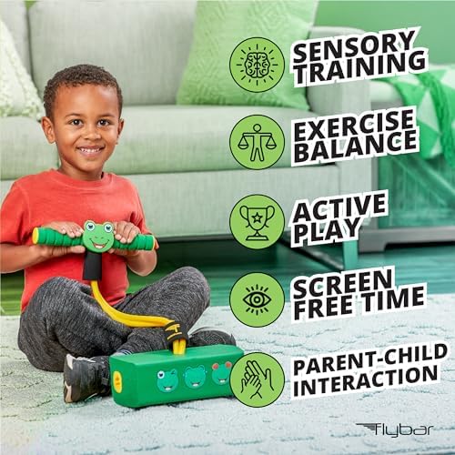 Flybar My First Foam Pogo Jumper for Kids Fun and Safe Pogo Stick for Toddlers, Durable Foam and Bungee Jumper for Ages 3 and up, Supports up to 250lbs