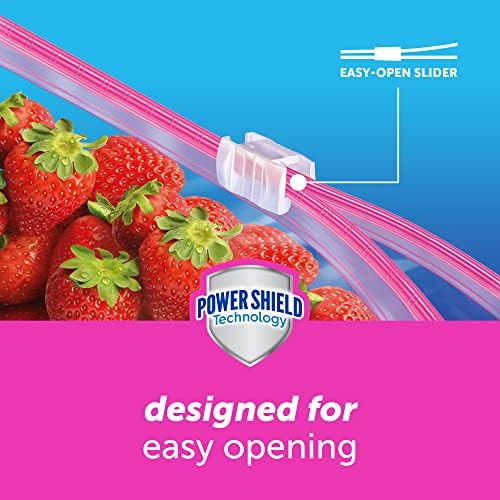 Ziploc Gallon and Quart Storage Slider Bags Bundle, Power Shield Technology for More Durability, 68 and 42 Count