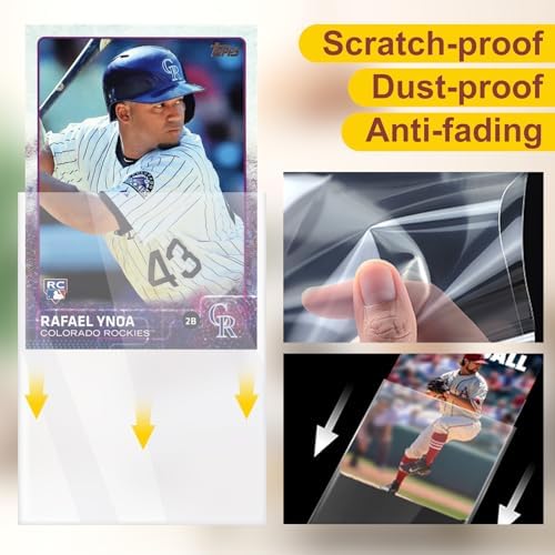 Card Sleeves Top Loaders for Trading Cards, Penny Soft Baseball Card Sleeves Protectors Fit for Sports, Football,MTG Card (5000PCS)