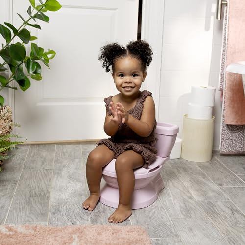 Summer by Ingenuity My Size Potty Pro in Pink, Infant Potty Training Toilet, Lifelike Flushing Sound, for Ages 18 Months, Up to 50 Pounds