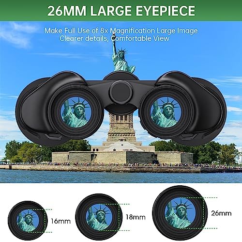 20x50 High Powered Binoculars for Adults, Waterproof Compact Binoculars with Low Light Vision for Bird Watching Hunting Football Games Travel Stargazing Cruise with Carrying Bag