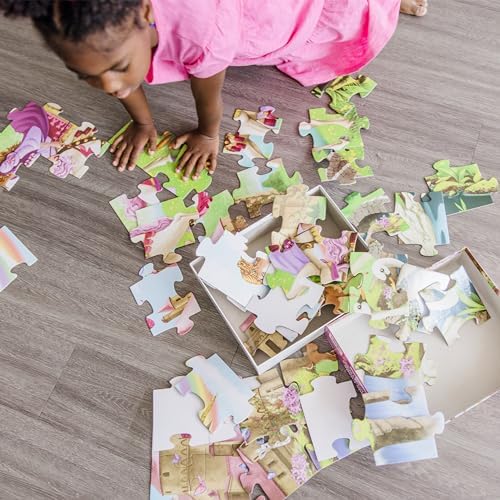 Melissa & Doug Fairy Tale Castle Jumbo Jigsaw Floor Puzzle (48 pcs, 2 x 3 feet) - FSC Certified