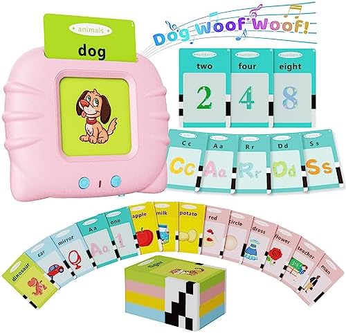 Toddler Toys Talking Flash Cards for 1 2 3 4 5 6 Year Old Boys and Girls, Autism Sensory Toys for Autistic Children, Learning Educational Montessori Speech Therapy 248 Sight Words Kids Gifts
