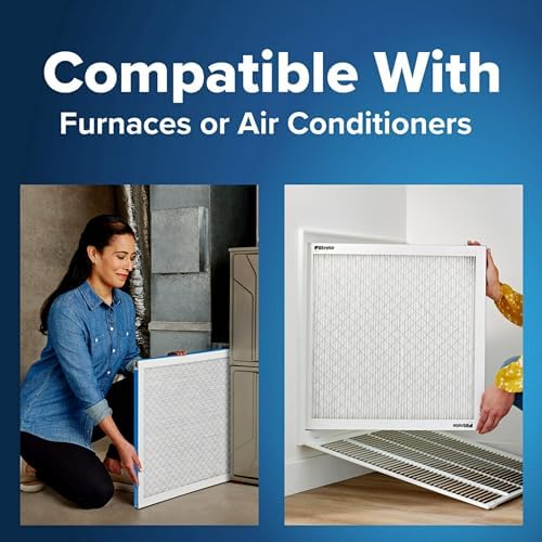 Filtrete 16x25x1 AC Furnace Air Filter, MERV 13, MPR 1900, Premium Allergen, Bacteria&Virus Filter, 3-Month Pleated 1-Inch Electrostatic Air Cleaning Filter, 2-Pack (Actual Size 15.719x24.72x0.78 in)
