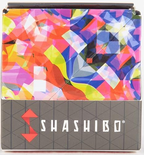 SHASHIBO Shape Shifting Box - STEM Magnetic Fidget Cube that Transforms Into Over 70 Shapes, Download Fun in Motion Toys Mobile App (Confetti)