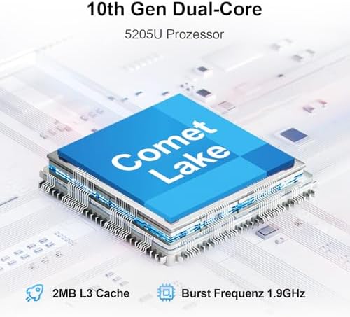 15.6 Inch Laptop with Office 365, 4GB RAM, 128GB Storage Expandable 1TB, 5205U Processor, HD Display, Windows 11 Laptops Computer, Wi-Fi 5, BT4.2, Numpad, Type-C, for Business and Students.