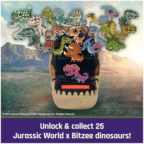 Jurassic World Interactive Dinosaur Toy with 25 Dinosaurs Inside, Reacts to Touch, Pods Connect & Interact, Digital Pet Kids Toys for Ages 5 and up