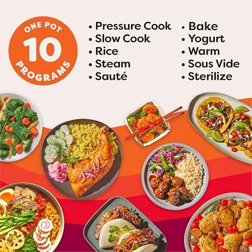 Instant Pot Pro (8 QT) 10-in-1 Pressure Cooker, Slow Cooker, Rice/Grain Cooker, Steamer, Sauté, Sous Vide, Yogurt Maker, Sterilizer, and Warmer, Includes App With Over 800 Recipes, Black