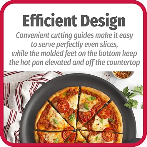 GoodCook AirPerfect Nonstick 16” Pizza Pan - Set of 2 - Pizza Trays for Oven, Perforated Round Pizza Pan, Carbon Steel Baking Pan, Homemade, Frozen & Leftover Slices