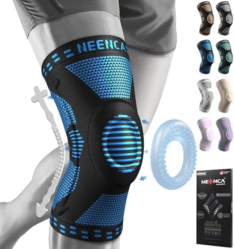 NEENCA Professional Knee Brace, Compression Knee Support with Patella Gel Pad & Side Stabilizers, Medical Knee Sleeve for Pain Relief, ACL,PCL, Meniscus, Injury Recovery, Arthritis, Sports, Workout...