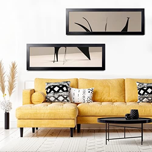 LaVie Home 8x24 Picture Frame Black, Panoramic Picture Frame for Wall Decoration, Classic Black Minimalist Style Suitable for Decorating Houses, Offices, Hotels(1 Pack)