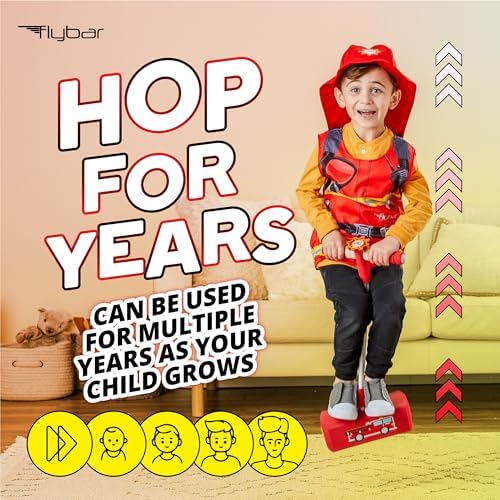 Flybar My First Foam Pogo Jumper for Kids Fun and Safe Pogo Stick for Toddlers, Durable Foam and Bungee Jumper for Ages 3 and up, Supports up to 250lbs