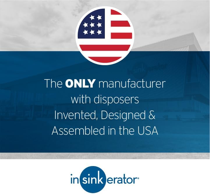 InSinkErator Badger 5 Garbage Disposal with Power Cord, Standard Series 1/2 HP Continuous Feed Food Waste Disposer, Badger 5 W/C, No Size, Black/Gray