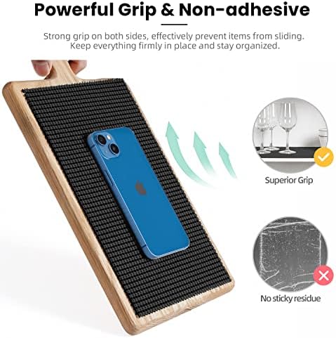 BAGAIL Drawer and Shelf Liner, 17.5 in X 20 Ft Non-Adhesive Shelf Liners for Kitchen Cabinets, Thick Strong Grip Liners for Desk, Shelves, Bathroom Drawers, Cabinet Protection - Black