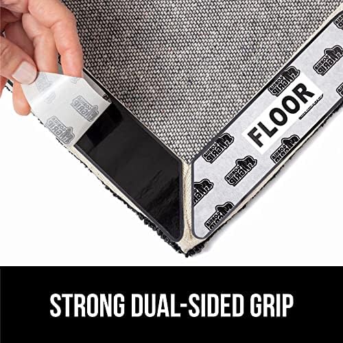 GORILLA GRIP 12 Pack Rug Gripper Pads, Keep Area Rugs Corners from Curling and Bunching, Reusable Dual-Sided Flexible Sticky Pad, Grips Floor Underlayment, Hold Carpet in Place on Hardwood Floors