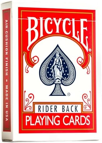 Bicycle Playing Cards, All Red, Poker Size, 12 Pack