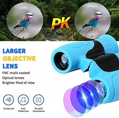 Binoculars for Kids,Compact Kids Binoculars 8x21 High-Resolution for Bird Watching, Camping, Exploration, Hiking, Hunting, Sports Events and Safari Park Gifts for 3-12 Year Boys Girls