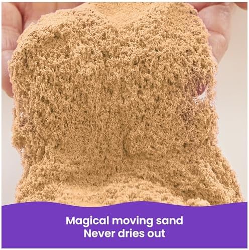 Kinetic Sand, 11lb (5kg) Natural Brown Play Sand Mega Box, Sensory Toys for Kids & Classroom, Back to School Teacher Must Haves (Packaging May Vary)