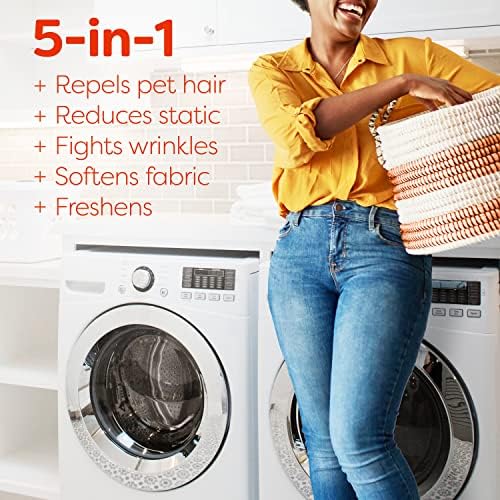 Bounce Pet Hair and Lint Guard Mega Fabric Softener Dryer Sheets with 3X Pet Hair Fighters, Fresh Scent, 180 Count (Packaging May Very) (Pack of 2)