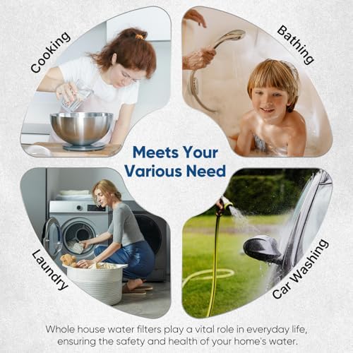 PUREPLUS 5 Micron 10" x 4.5" Whole House Sediment and Carbon Water Filter Replacement Cartridge for GE FXHTC, GXWH40L, GXWH35F, GNWH38S, Culligan RFC-BBSA, WRC25HD, PP10BB-CC, Pentek RFC-BB, 2Pack