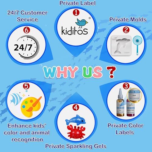 Kiditos Magic Water Elf Toy Kit, Aqua Fairy Water Gel Kit-20 Magic Gels&10 Molds–Make Your Own Water Pets & Squishy Toys–Fun Summer DIY Craft Kit, Birthday Gifts & Party Favors for Kids Ages 3+